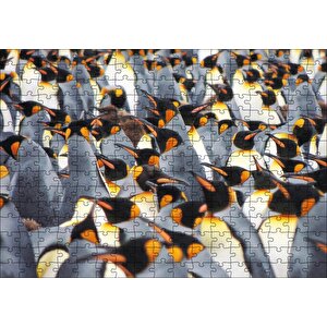 İmpataror Penguenleri Bir Arada Puzzle Yapboz Mdf Ahşap 255 Parça