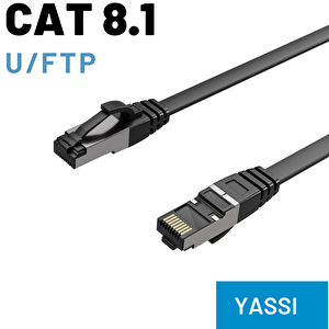 Irenis Cat8 Yassi Ftp Lsnh Ethernet Patch Kablo 1 metre