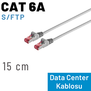 Irenis Cat 6a Kablo, S/ftp Ethernet Data Center Patch Kablo, 15cm Gri