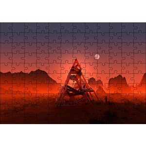 Kızıl Gezegen 3d Şekiller Puzzle Yapboz Mdf Ahşap 120 Parça