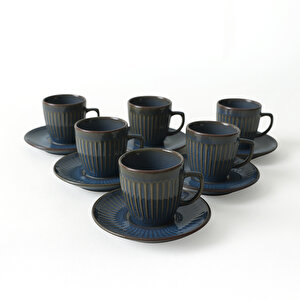 Keramika Shabby Kahve Takımı 12 Parça 6 Kişilik Q15