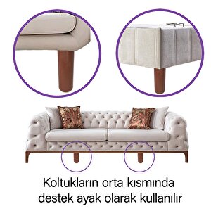 8 Adet Ayarlı Destek Ayağı 9.5 X 14.5cm Kahverengi Gizli Ayak M8 Civatalı İncediş Mobilya Kanepe Baza Koltuk