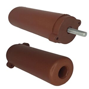 8 Adet Ayarlı Destek Ayağı 9.5 X 14.5cm Kahverengi Gizli Ayak M8 Civatalı İncediş Mobilya Kanepe Baza Koltuk