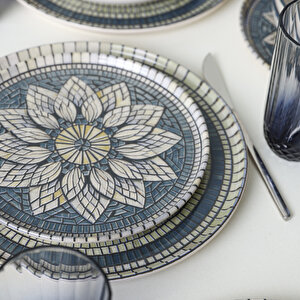 Keramika Mosaic Marvels Yemek Takımı 24 Parça 6 Kişilik 21619-20-21