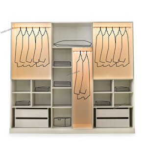 Barcelona Mdf 6 Kapili Dolap