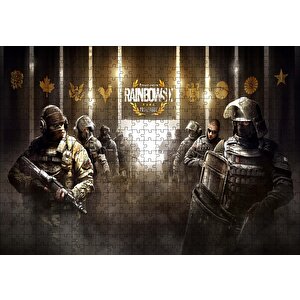 Rainbow 6 Siege Pro League Puzzle Yapboz Mdf Ahşap 500 Parça
