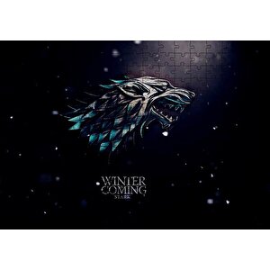 Game Of Thrones Kış Geliyor Stark Logo Puzzle Yapboz Mdf Ahşap 255 Parça