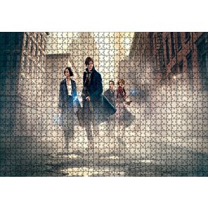 Fantastik Canavarlar Bloklar Arasında Puzzle Yapboz Mdf Ahşap 1000 Parça