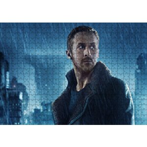 Blade Runner Ryan Gosling Yağmur Altında Puzzle Yapboz Mdf Ahşap 500 Parça