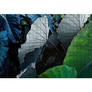 Renkli Dev Yapraklar Puzzle Yapboz Mdf Ahşap 500 Parça
