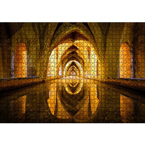 Mimari Sütunlar Ve Tonozlar Puzzle Yapboz Mdf Ahşap 1000 Parça