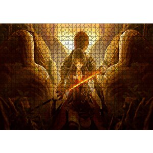 Anime Akai Katana Puzzle Yapboz Mdf Ahşap 1000 Parça