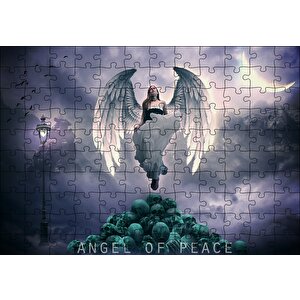 Barış Meleği Ve Kurukafalar Puzzle Yapboz Mdf Ahşap 120 Parça