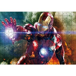 Iron Man Sihirli Eller Puzzle Yapboz Mdf Ahşap 255 Parça