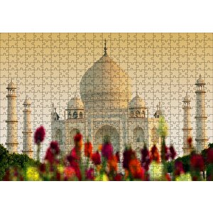 Tac Mahal Yakın Çekim Puzzle Yapboz Mdf Ahşap 500 Parça