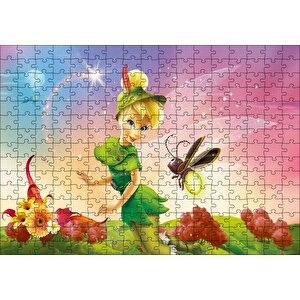 Tinkerbell Ve Arı Disney Prenses Puzzle Yapboz Mdf Ahşap 255 Parça