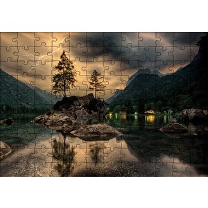 Doğa Yağmur Hazırlığı Akşam Puzzle Yapboz Mdf Ahşap 120 Parça