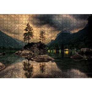 Doğa Yağmur Hazırlığı Akşam Puzzle Yapboz Mdf Ahşap 500 Parça