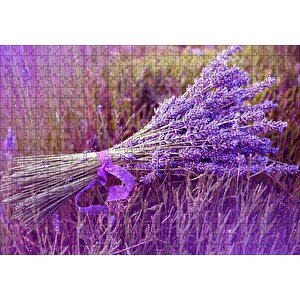 Bir Demet Lavanta Puzzle Yapboz Mdf Ahşap 500 Parça