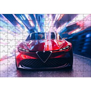 Alfa Romeo Zagato Puzzle Yapboz Mdf Ahşap 120 Parça