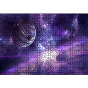 Nebulalar Gezegenler Ve Galaksiler Puzzle Yapboz Mdf Ahşap 1000 Parça
