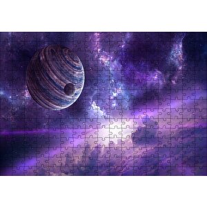 Nebulalar Gezegenler Ve Galaksiler Puzzle Yapboz Mdf Ahşap 255 Parça