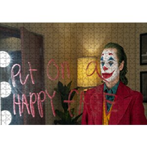 Joker Mutlu Bi Yüz Takın Puzzle Yapboz Mdf Ahşap 500 Parça