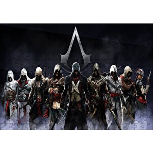 Assassins Creed Tüm Suikastçiler Puzzle Yapboz Mdf Ahşap 255 Parça