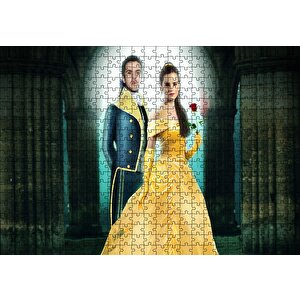 Beauty And The Beast Dan Stevens Emma Watson Puzzle Yapboz Mdf Ahşap 500 Parça