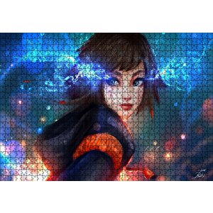 Fantastik Anime Kız Puzzle Yapboz Mdf Ahşap 1000 Parça