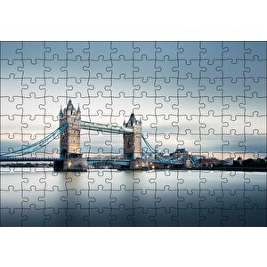 Londra Tower Bridge Puzzle Yapboz Mdf Ahşap 120 Parça