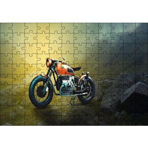 Bmv Klasik Motorsiklet Puzzle Yapboz Mdf Ahşap 120 Parça