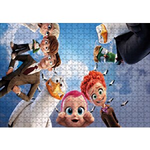 Leylekler Bebek, Sarah, Henry Ve Nate Puzzle Yapboz Mdf Ahşap 500 Parça