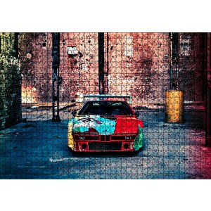 Bmw İtaldesign Art Car Puzzle Yapboz Mdf Ahşap 1000 Parça