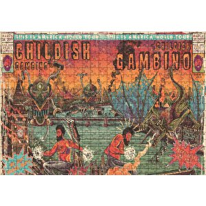 Childish Gambino Poster Puzzle Yapboz Mdf Ahşap 500 Parça