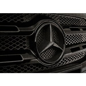 Mercedes Benz Logo Karanlık Mod Puzzle Yapboz Mdf Ahşap 500 Parça