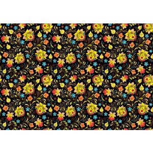 Rus Stili Çiçek Desenleri Puzzle Yapboz Mdf Ahşap 500 Parça