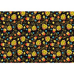 Rus Stili Çiçek Desenleri Puzzle Yapboz Mdf Ahşap 255 Parça