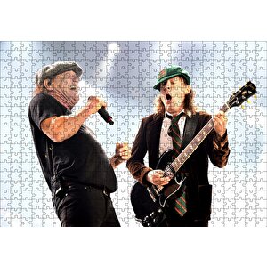 Acdc Angus Ve Malcolm Puzzle Yapboz Mdf Ahşap 500 Parça