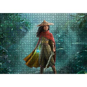 Raya Ve Son Ejderha Ormanda Görseli Puzzle Yapboz Mdf Ahşap 1000 Parça