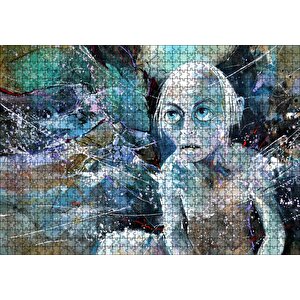 Gollum Suluboya Duvar Boyama Puzzle Yapboz Mdf Ahşap 1000 Parça