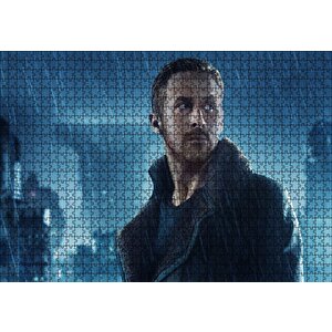 Blade Runner Ryan Gosling Yağmur Altında Puzzle Yapboz Mdf Ahşap 1000 Parça