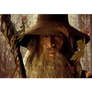 Yüzüklerin Efendisi Gandalf Yakın Plan Puzzle Yapboz Mdf Ahşap 255 Parça