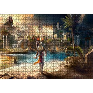 Assassins Creed Origins Mısır Puzzle Yapboz Mdf Ahşap 1000 Parça