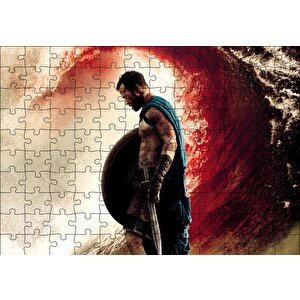 300 Spartalı Savaşçı Ve Kan Denizi Puzzle Yapboz Mdf Ahşap 120 Parça