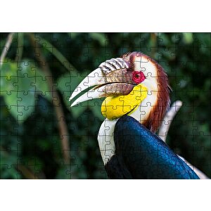 Tropikal Boynuzgagalı Puzzle Yapboz Mdf Ahşap 120 Parça