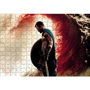300 Spartalı Savaşçı Ve Kan Denizi Puzzle Yapboz Mdf Ahşap 255 Parça