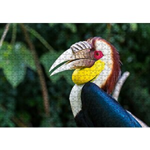 Tropikal Boynuzgagalı Puzzle Yapboz Mdf Ahşap 500 Parça