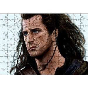 Braveheart Mel Gibson Artwork Puzzle Yapboz Mdf Ahşap 120 Parça