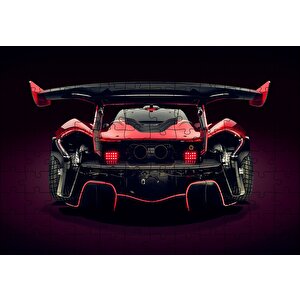 Mclaren P1 Gtr Arka Görünüş Puzzle Yapboz Mdf Ahşap 120 Parça